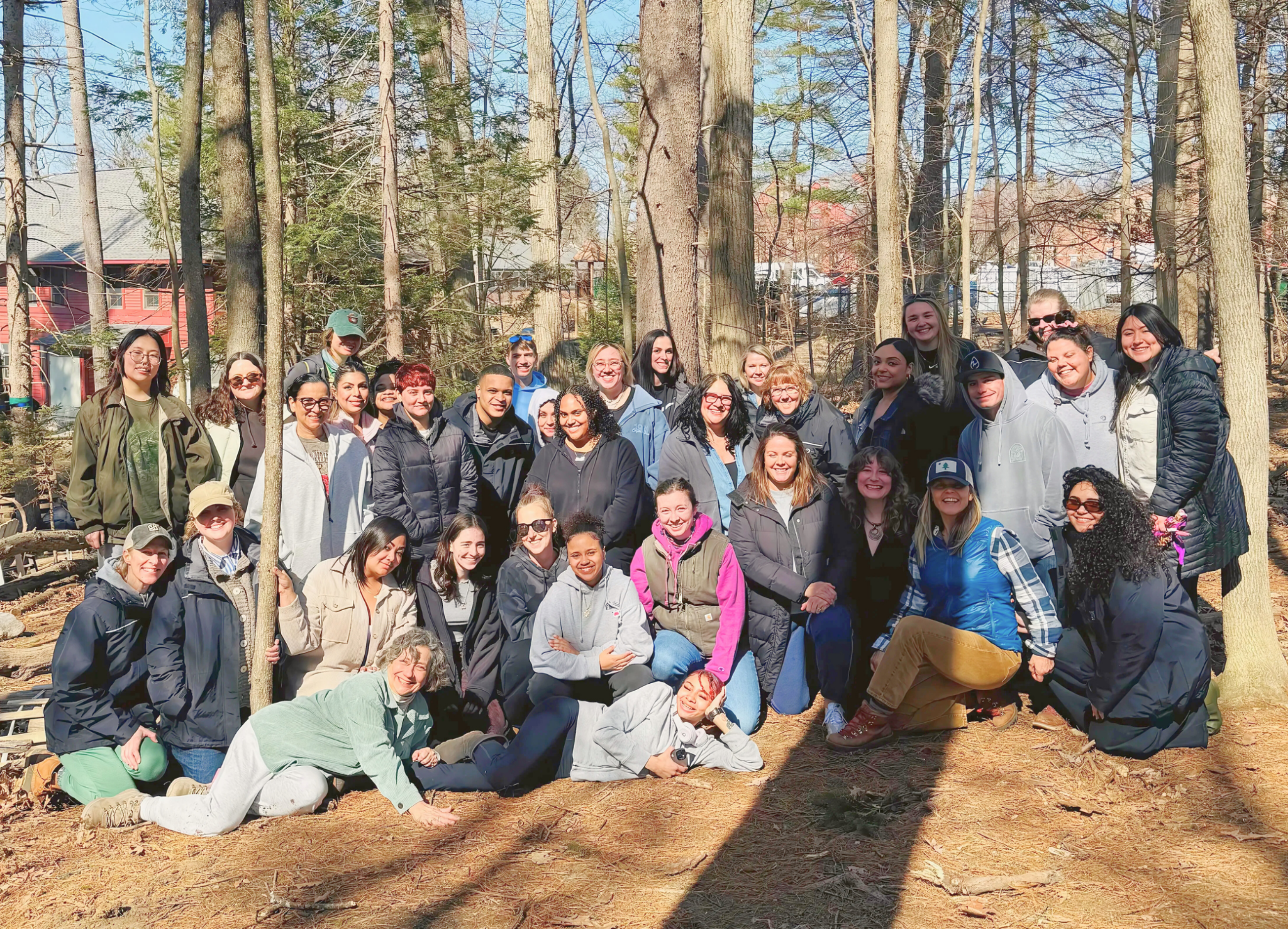 SHED educators gathered together outdoors on campus